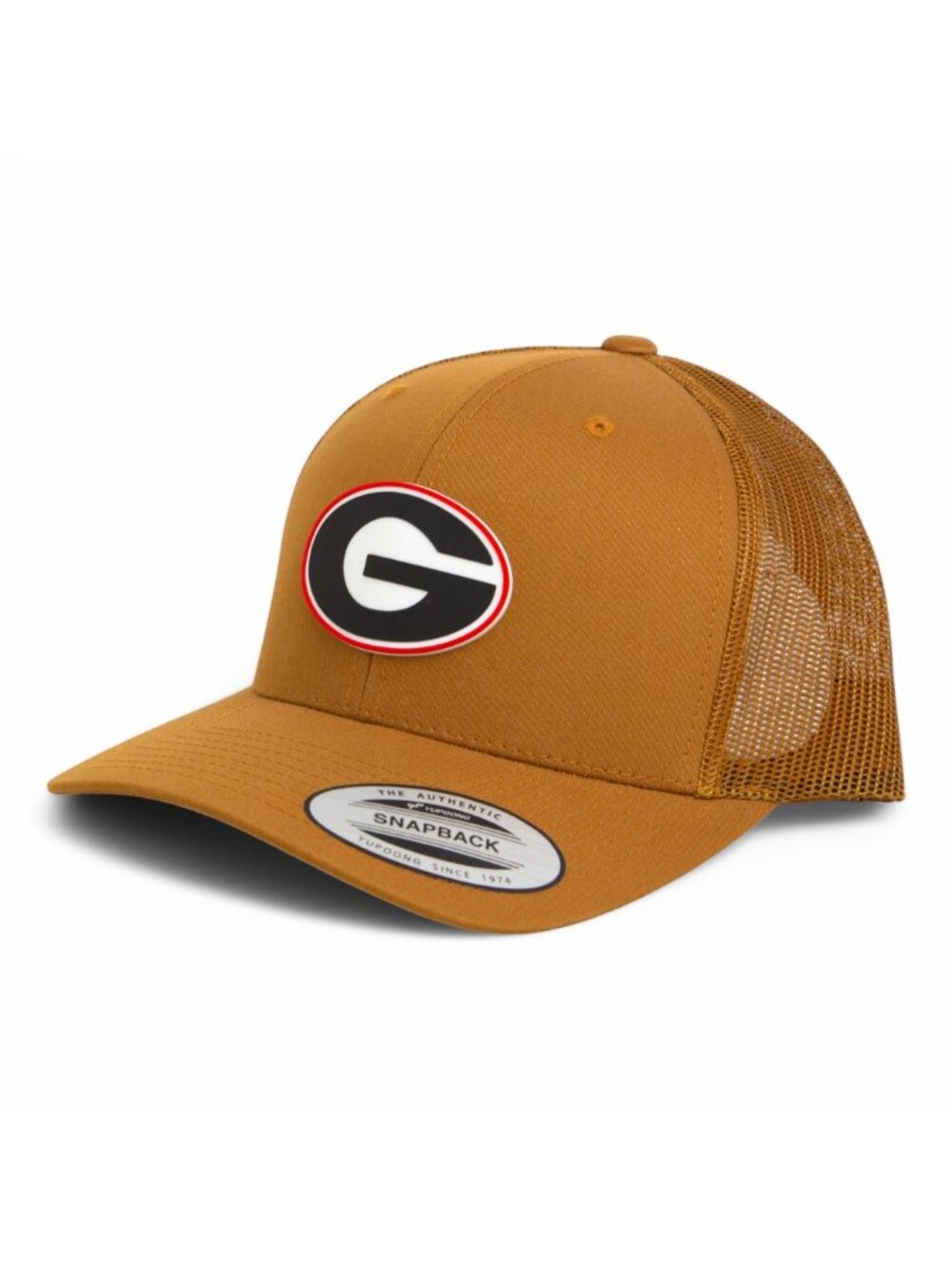 Georgia Bulldogs Power G 3D YP Snapback Trucker Hat- Carmel